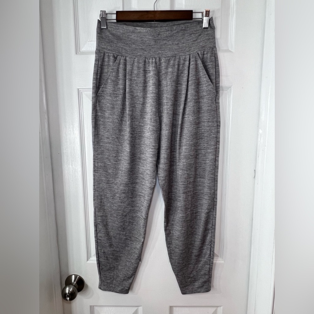 VUORI Women's Heather Gray LUX HAREM High Rise Stretch Poly Fitness Pants Sz M‎